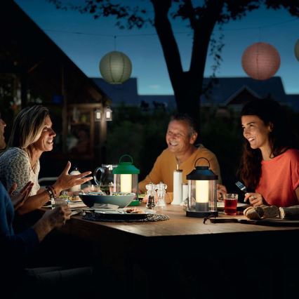 Philips 17360/33/P0 - Lanterne de jardin portable LED à intensité variable ABELIA LED/3W/5V IP44