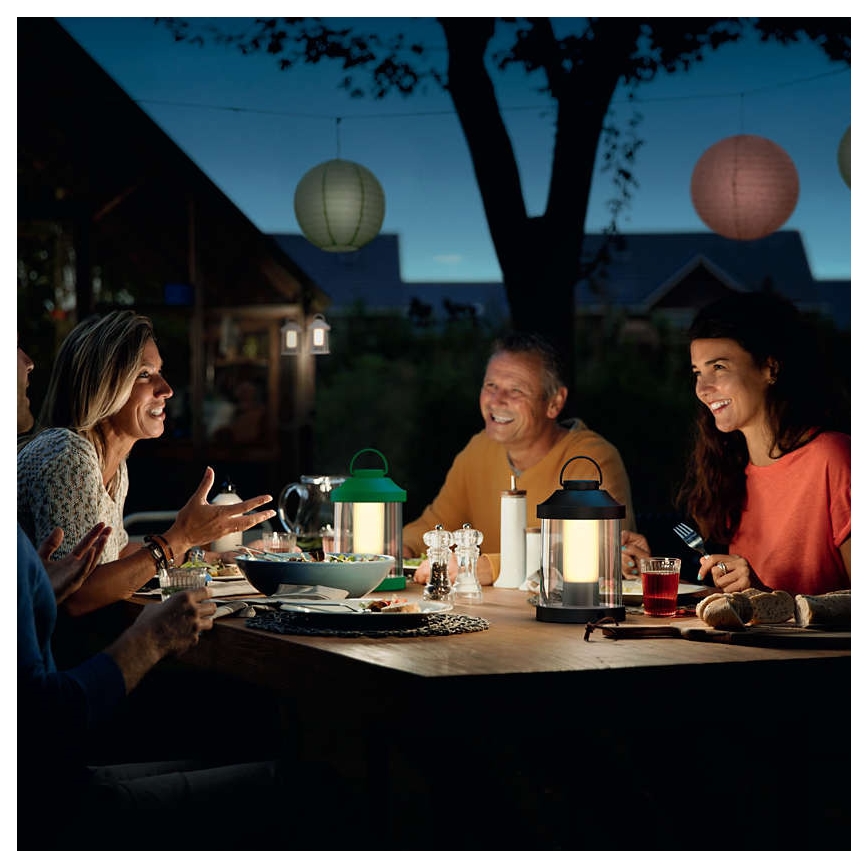 Philips 17360/33/P0 - Lanterne de jardin portable LED à intensité variable ABELIA LED/3W/5V IP44