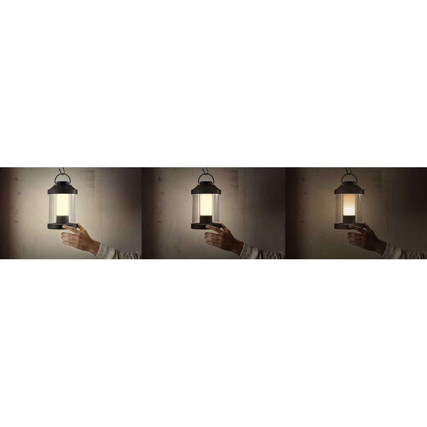 Philips 17360/33/P0 - Lanterne de jardin portable LED à intensité variable ABELIA LED/3W/5V IP44