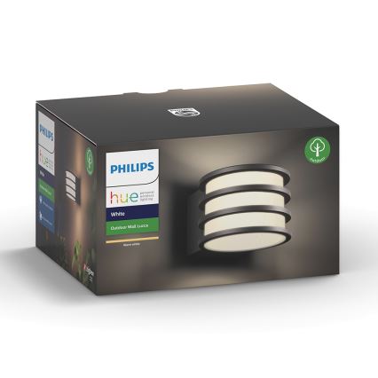 Philips - Applique murale LED extérieure Hue LUCCA 1xE27/9,5W/230V IP44