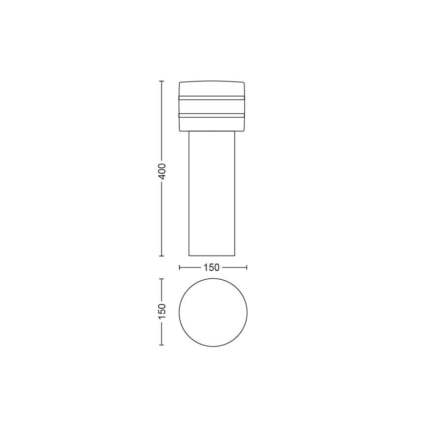 Philips - Lampe d'extérieur LED à intensité variable Hue TUAR 1xE27/9,5W/230V