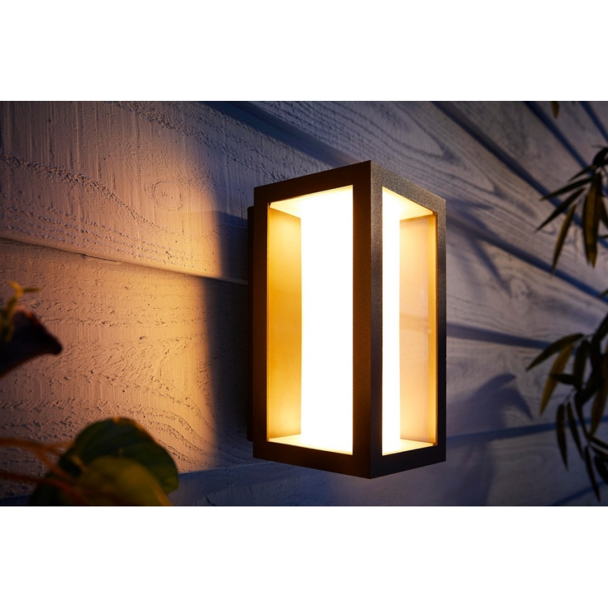 Philips - LED RGBW Applique murale extérieure à intensité variable Hue IMPRESS 2xLED/8W/230V 2000-6500K IP44
