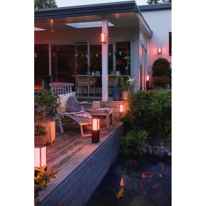 Philips - LED RGBW Applique murale extérieure à intensité variable Hue IMPRESS 2xLED/8W/230V 2000-6500K IP44