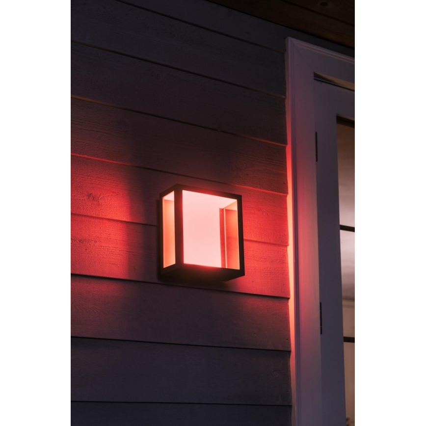 Philips -  Applique murale extérieure LED RGBW à intensité variable Hue IMPRESS 2xLED/8W/230V IP44