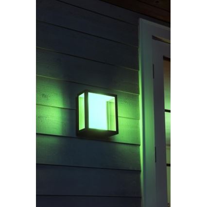 Philips -  Applique murale extérieure LED RGBW à intensité variable Hue IMPRESS 2xLED/8W/230V IP44