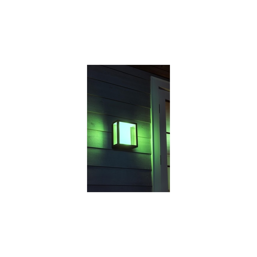 Philips -  Applique murale extérieure LED RGBW à intensité variable Hue IMPRESS 2xLED/8W/230V IP44