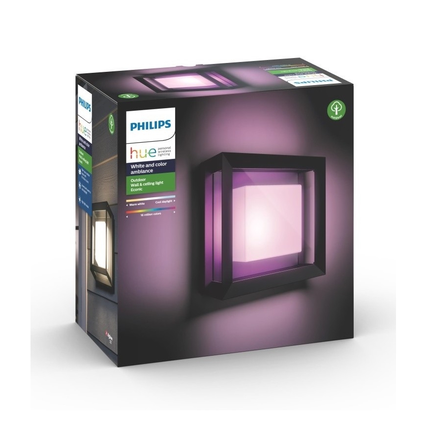 Philips - LED RGBW Applique murale extérieure à intensité variable Hue ECONIC LED/15W/230V 2000-6500K IP44