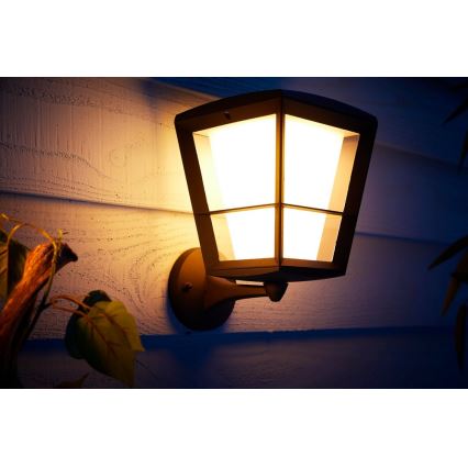 Philips - Applique murale LED RGBW extérieur ) intensité variable Hue ECONIC LED/15W/230V IP44