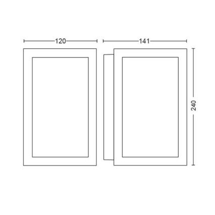 Philips - Applique murale LED RGBW extérieure à intensité variable Hue IMPRESS 2xLED/8W/24V 2000-6500K IP44