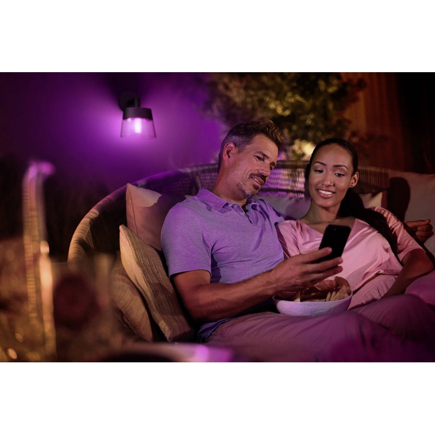 Philips - Applique murale LED RGBW extérieur à intensité variable Hue ATTRACT LED/8W/230V 2000-6500K IP44
