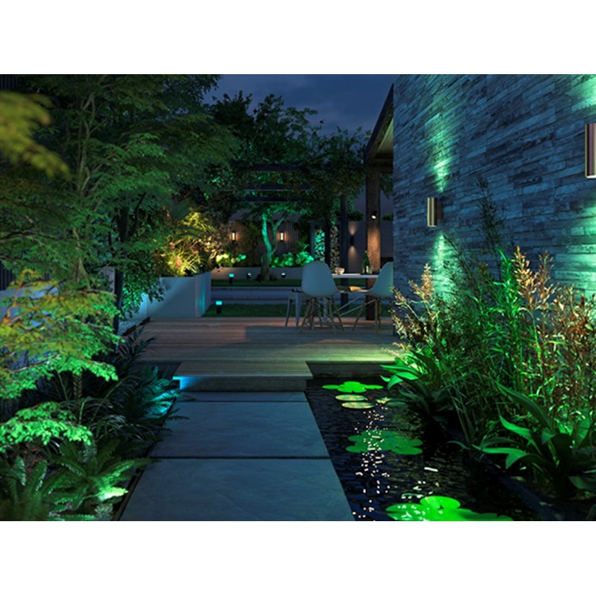 Philips - LED RGBW Applique murale extérieure à intensité variable Hue APPEAR 2xLED/8W/230V IP44