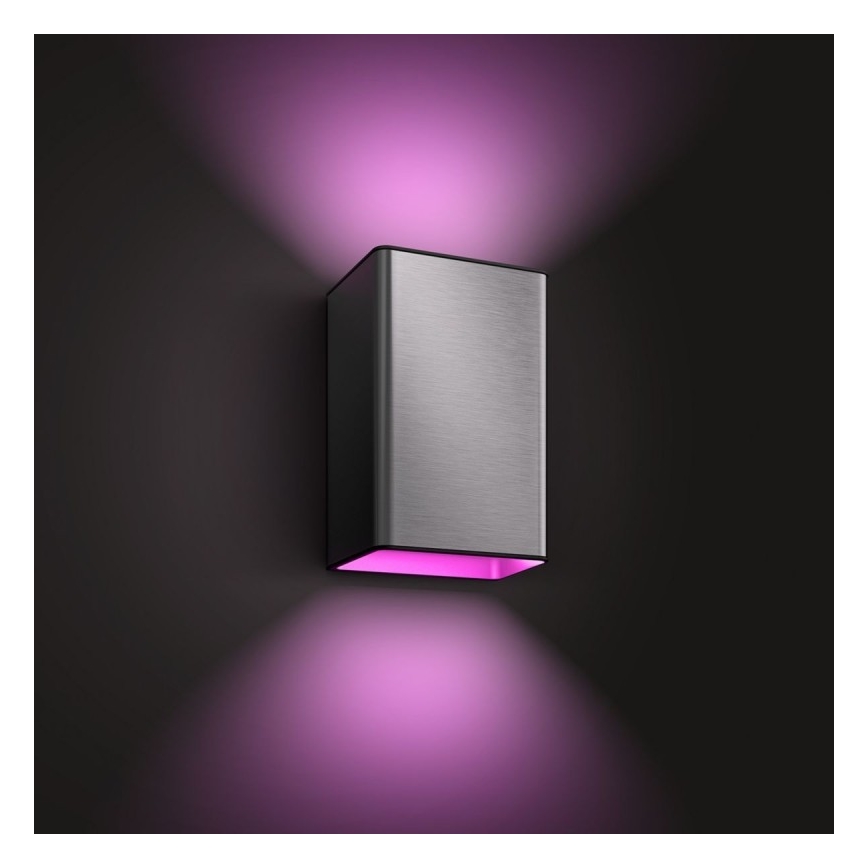 LED RGBW Applique murale extérieure à intensité variable Hue RESONATE 2xLED/8W/230V 2000-6500K IP44