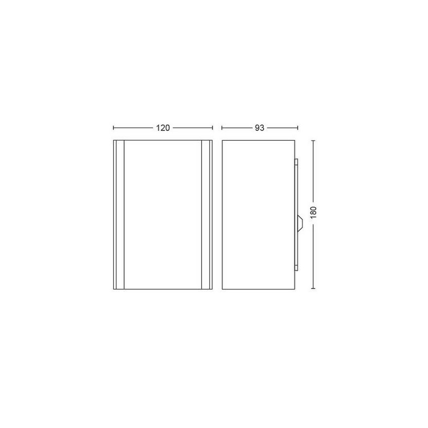 LED RGBW Applique murale extérieure à intensité variable Hue RESONATE 2xLED/8W/230V 2000-6500K IP44