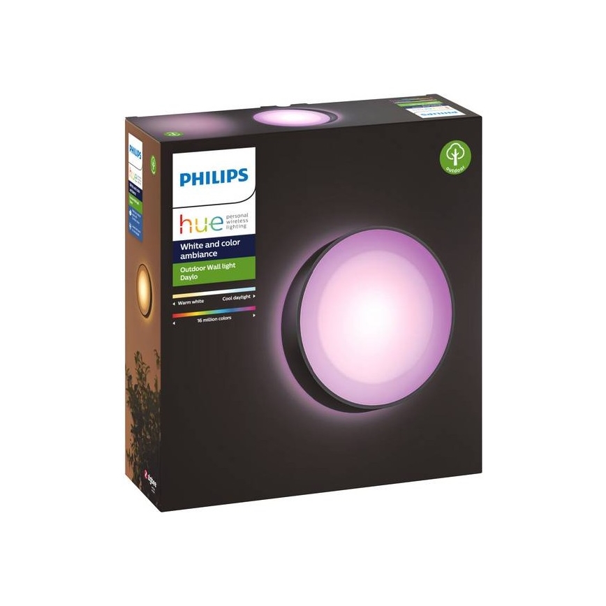 Philips - LED RGBW Applique murale extérieure à intensité variable Hue DAYLO LED/15W/230V 2000-6500K IP44
