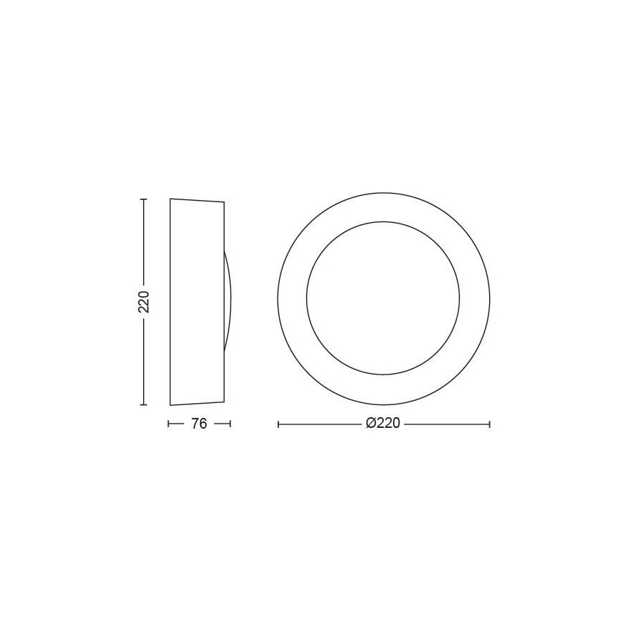 Philips - LED RGBW Applique murale extérieure à intensité variable Hue DAYLO LED/15W/230V 2000-6500K IP44