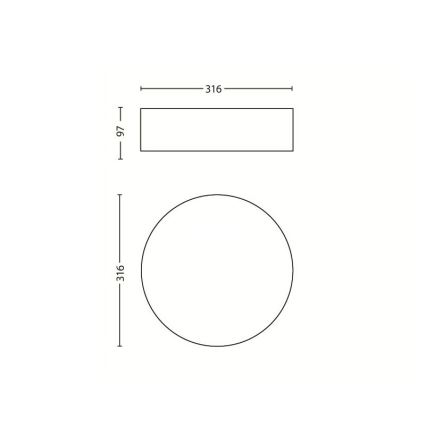 Philips - Plafonnier 2xE27/23W/230V