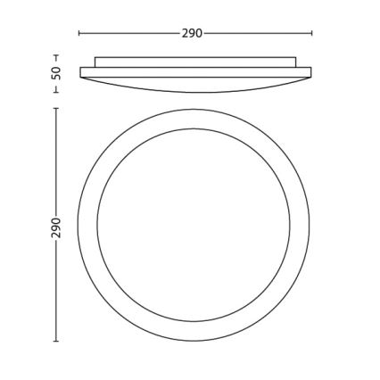 Philips 30804/31/17 - plafonnier LED TWIRL 57K 1xLED/11W/230V