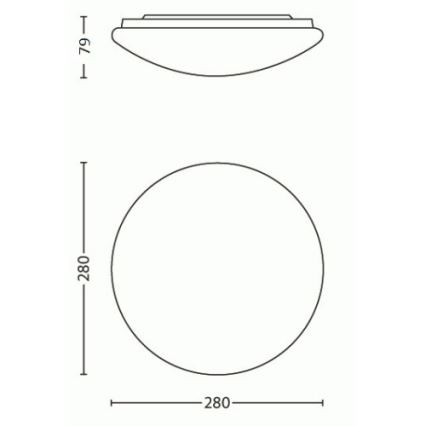 Philips - Plafonnier LED/9,6W/230V