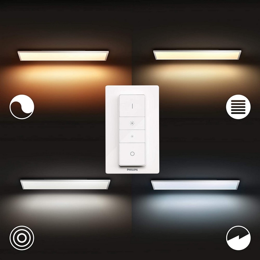 Philips - Panneau à intensité variable Hue AURELLE LED/39W/230V + télécommande