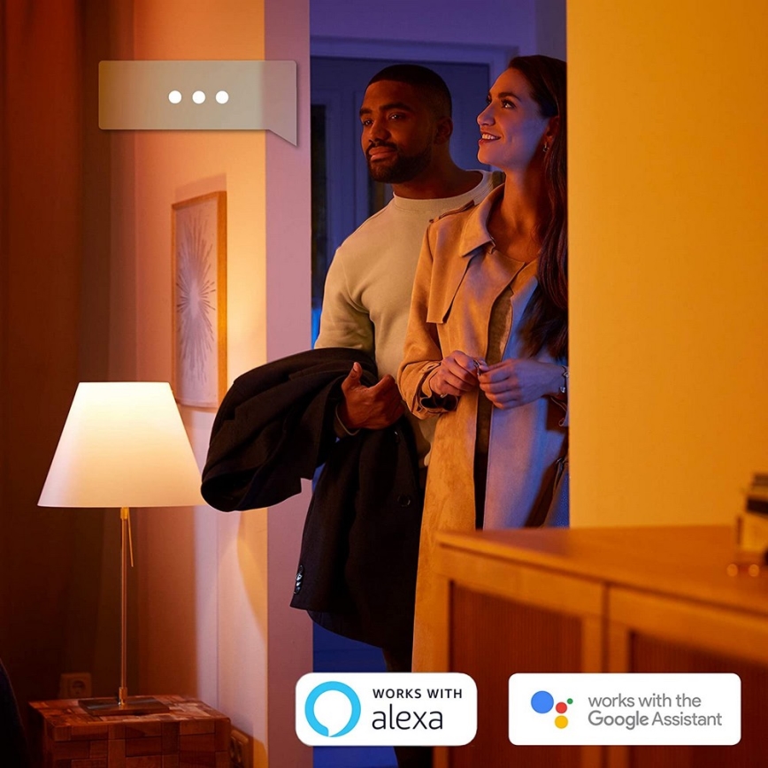 Philips - Panneau à intensité variable Hue AURELLE LED/39W/230V + télécommande