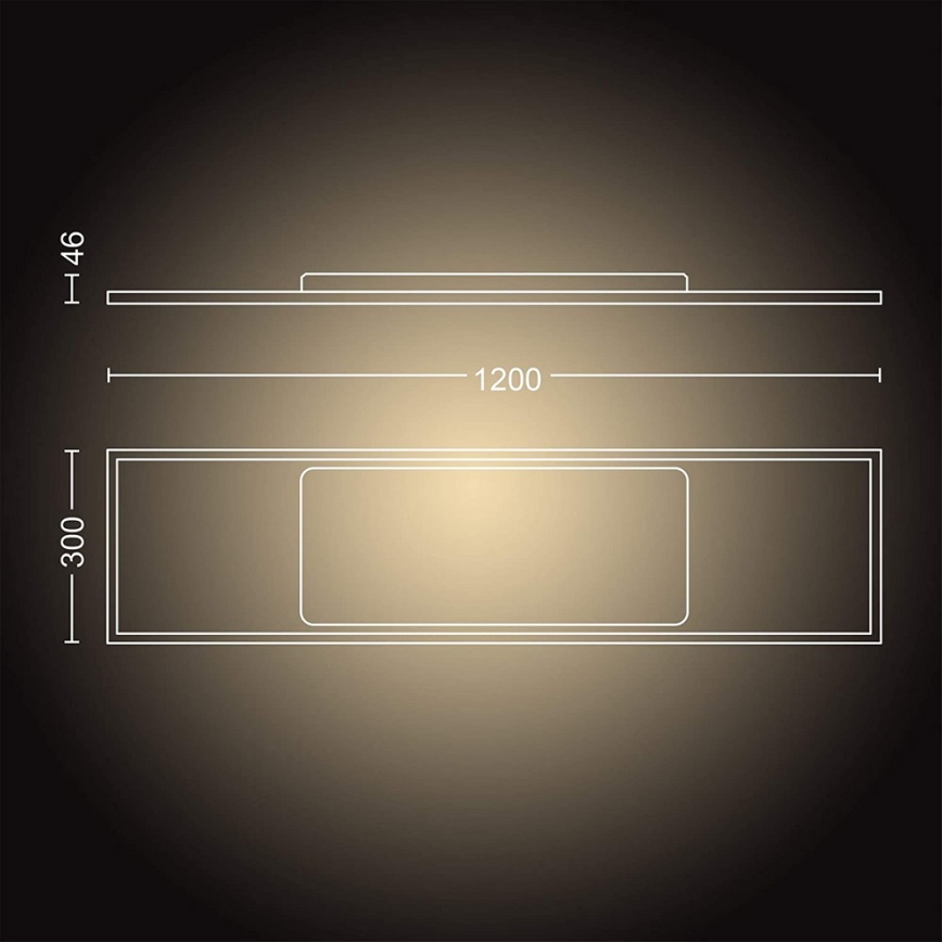 Philips - Panneau à intensité variable Hue AURELLE LED/39W/230V + télécommande