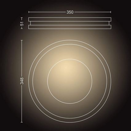 Philips - Luminaire LED à intensité variable Hue BEING LED/27W/230V + télécommande