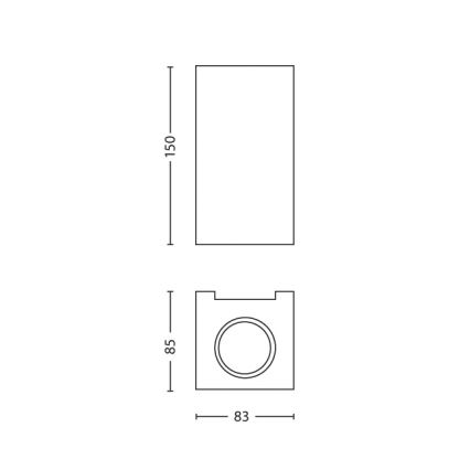 Philips 33012/17/PN - Applique murale GABARDINE 2xGU10/50W/230V