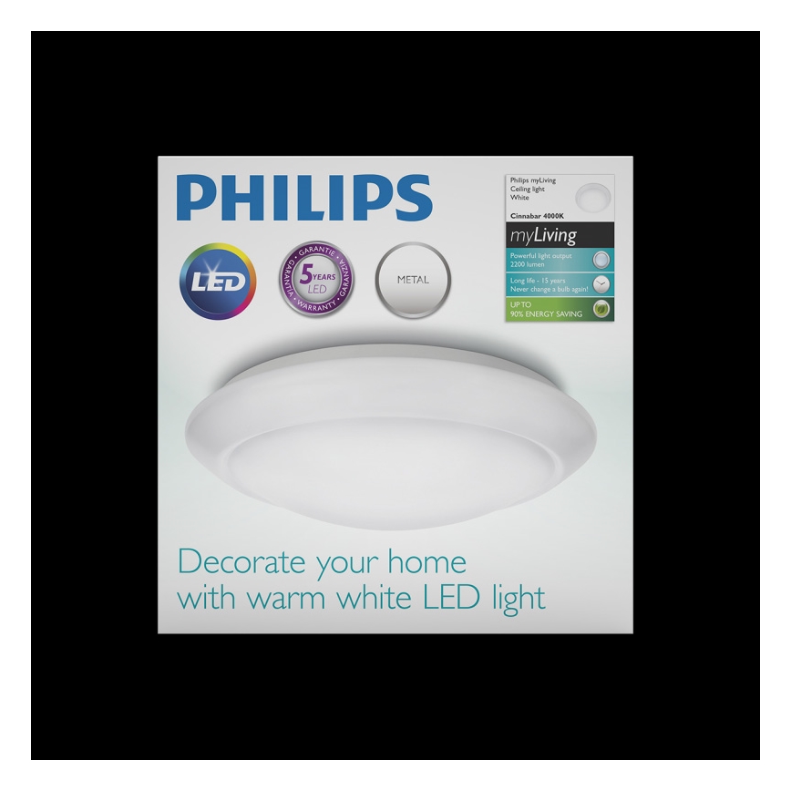 Philips - Plafonnier LED/22W/230V 4000K