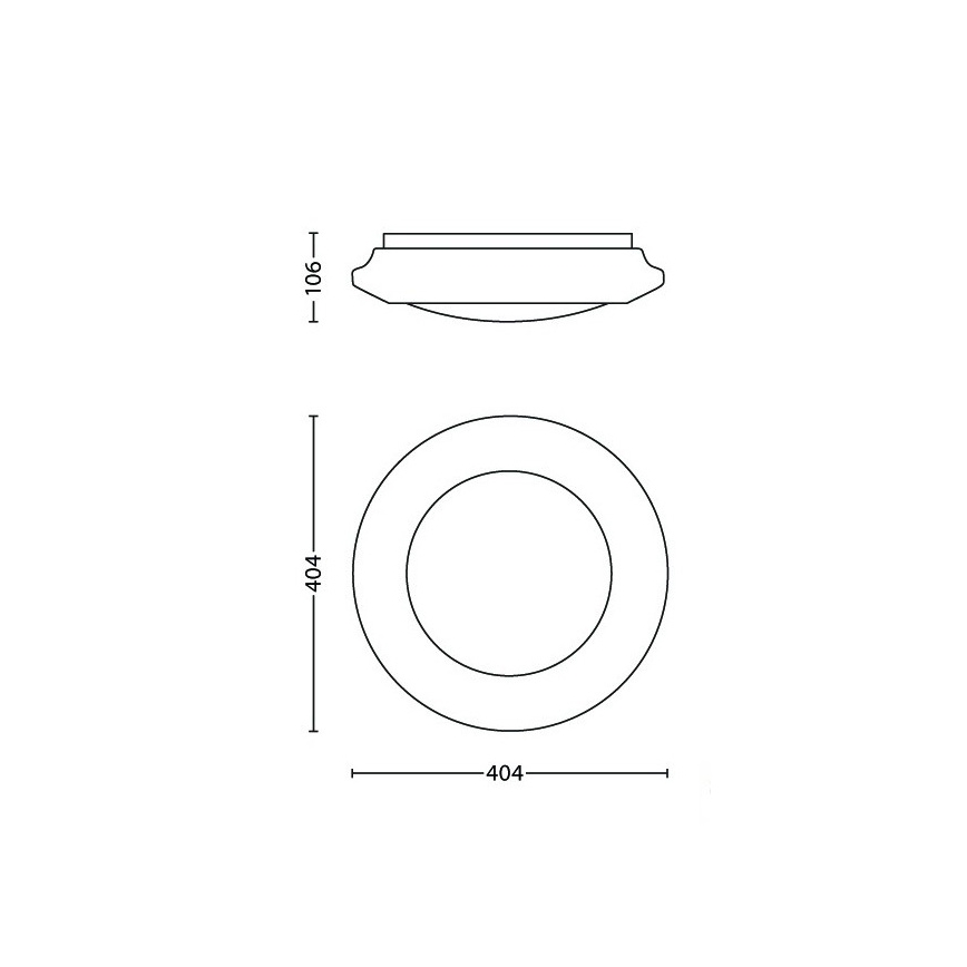 Philips - Plafonnier LED/22W/230V 4000K