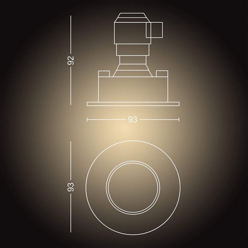 Philips - Spot à intensité variable LED salle de bain Hue ADORE 1xGU10/5W/230V IP44