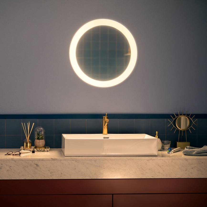 Philips 34357/11/P7 - Miroir LED salle de bain avec éclairage à intensité modulable HUE ADORE LED/40W IP44