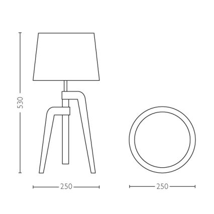 Philips 36038/38/E7 - lampe de table INSTYLE GILBERT 1xE27/40W/230V