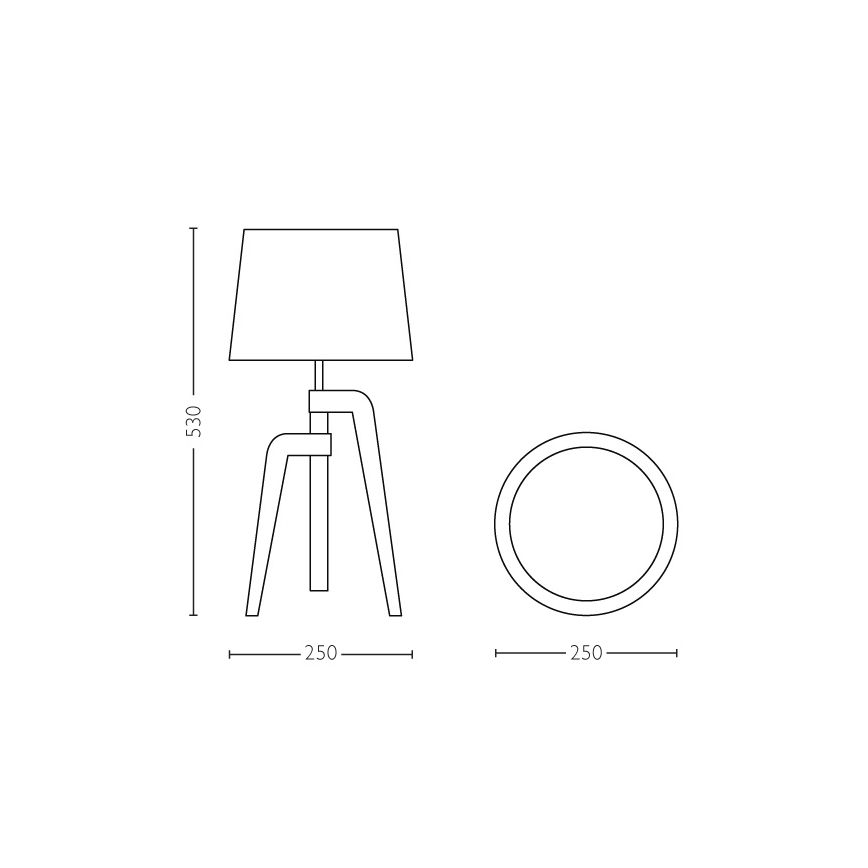 Philips 36038/38/E7 - lampe de table INSTYLE GILBERT 1xE27/40W/230V