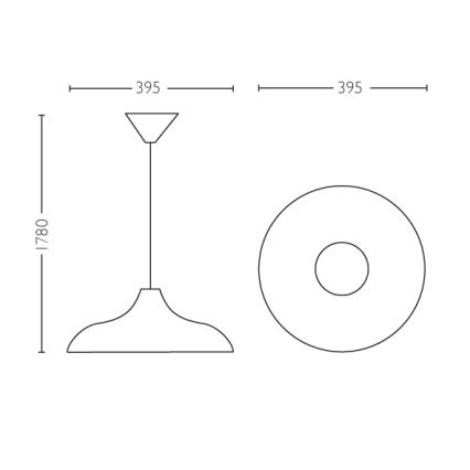 Philips 36532/30/E7 - Suspension MYLIVING SURREY E27/60W/230V