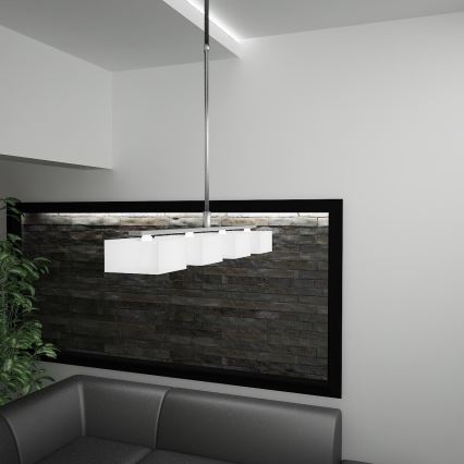 Philips 36676/31/16 - Lustre avec tige MYLIVING ELY 4xE14/42W/230V