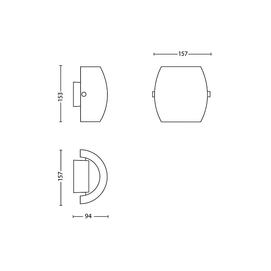 Philips 37312/56/16 - Applique murale LED INSTYLE METON 1xLED/3,5W/230V