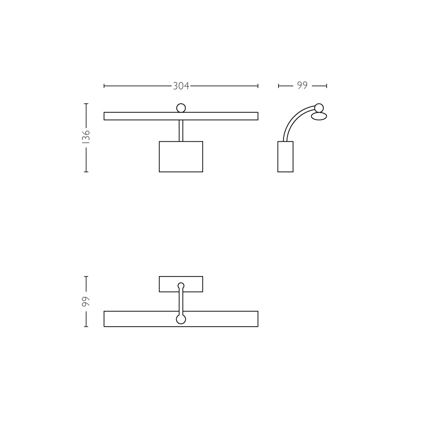 Philips - Applique murale LED/5,3W/230V