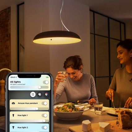 Philips - Suspension filaire à intensité variable Hue AMAZE LED/39W/230V + télécommande