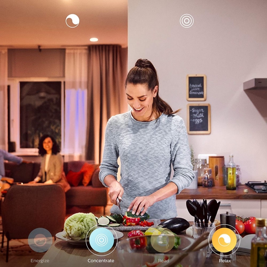 Philips - Lampe LED dimmable Hue WELLNESS 1xE27/8,5W/230V + télécommande