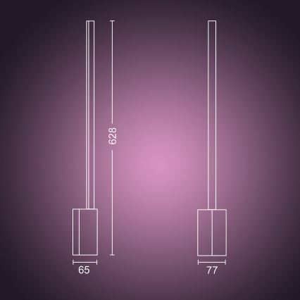 Philips 40801/48/P9 - Lampe de table LED HUE SIGNE 1xLED/14W/230V