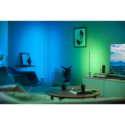 Philips – Lampe de table LED RGB Hue SIGNE Ambiance blanche et couleurs 1×LED/14W/230V