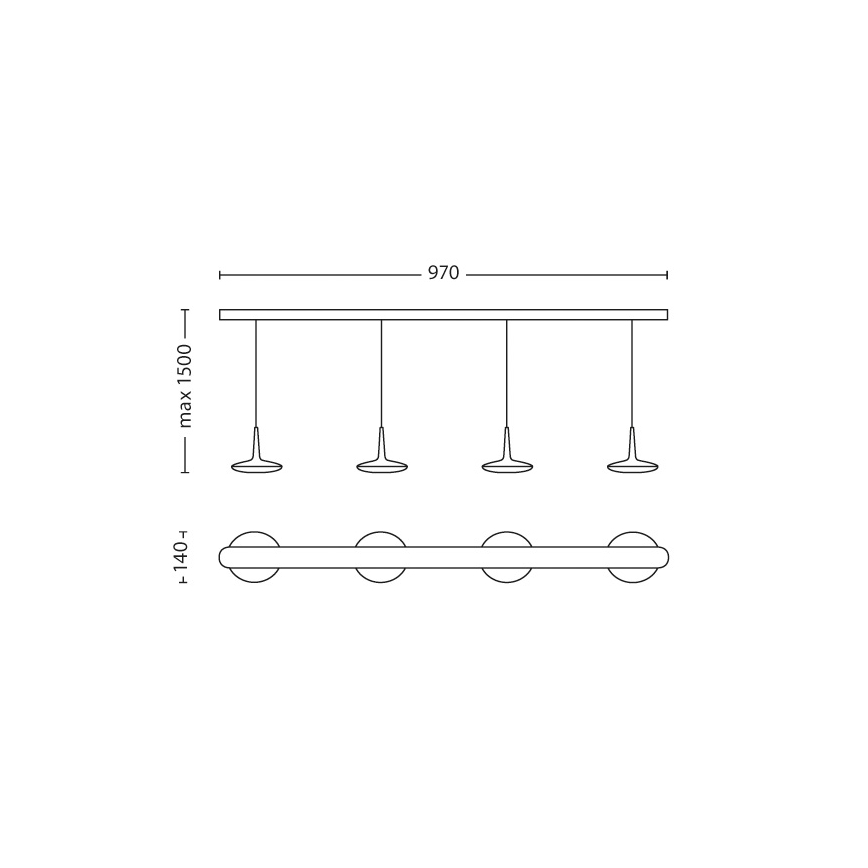 Philips 40910/17/16 - Lustre LED INSTYLE ATTILIO 4xLED/4,5W/230V