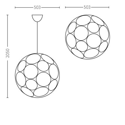 Philips - Suspension E27/60W/230V