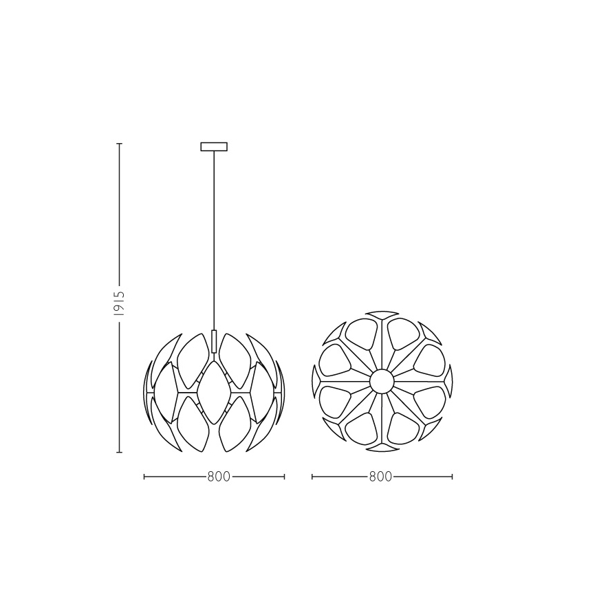 Philips - Suspension E27/60W/230V