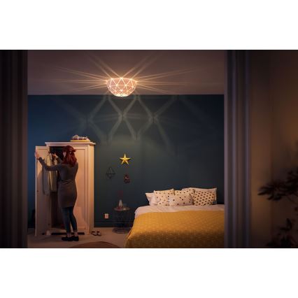 Philips 40964/31/PN - Plafonnier MYLIVING SANDALWOOD 1xE27/60W/230V