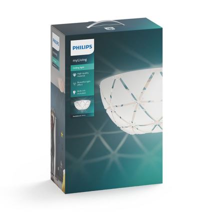 Philips 40964/31/PN - Plafonnier MYLIVING SANDALWOOD 1xE27/60W/230V