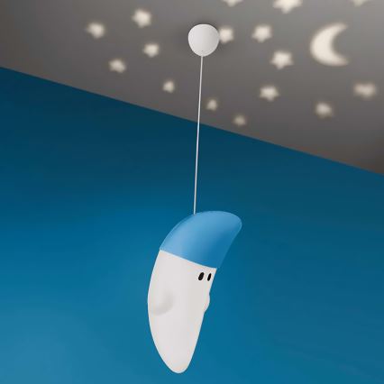 Philips 41072/35/16 - Lustre enfant MYKIDSROOM BUDDY MOON 1xE27/20W+1xLED/2W/230V