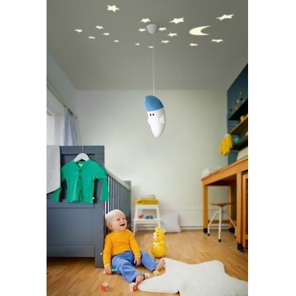 Philips 41072/35/16 - Lustre enfant MYKIDSROOM BUDDY MOON 1xE27/20W+1xLED/2W/230V