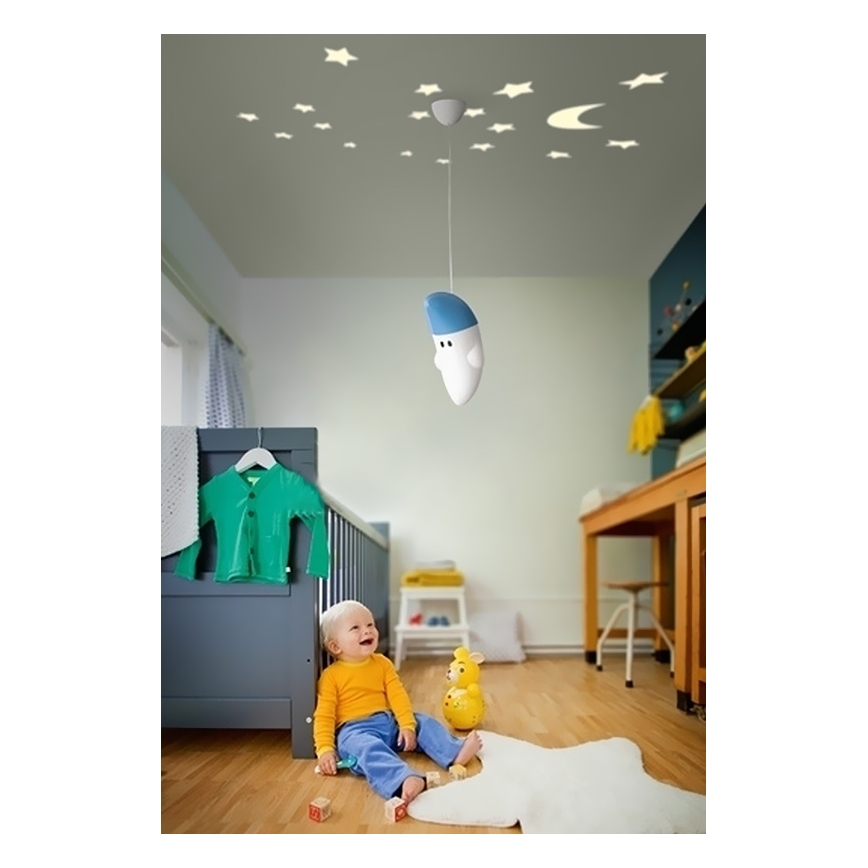 Philips 41072/35/16 - Lustre enfant MYKIDSROOM BUDDY MOON 1xE27/20W+1xLED/2W/230V