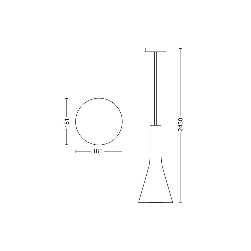 Philips 43001/31/P7 - Lustre LED avec fil à intensité modulable HUE EXPLORE 1xE27/9W/230V